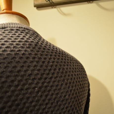 GRP WAFFLEKNIT‐lightweight‐ grigio(ライトグレー)