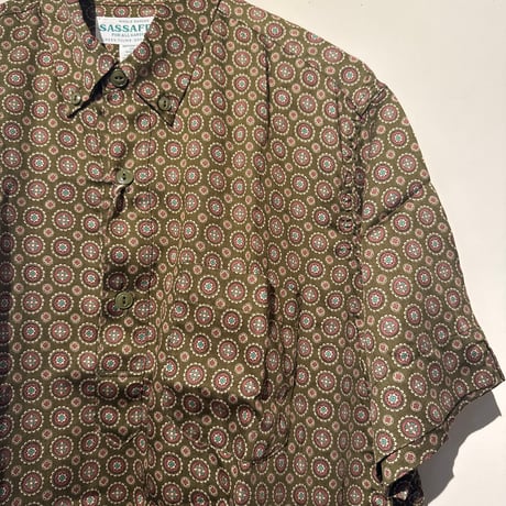 SASSAFRAS Wheel Barrow Shell Shirt 1/2 Small Pattern size Ｍ