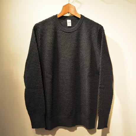 GRP  spotknit crew neck -antrascite-