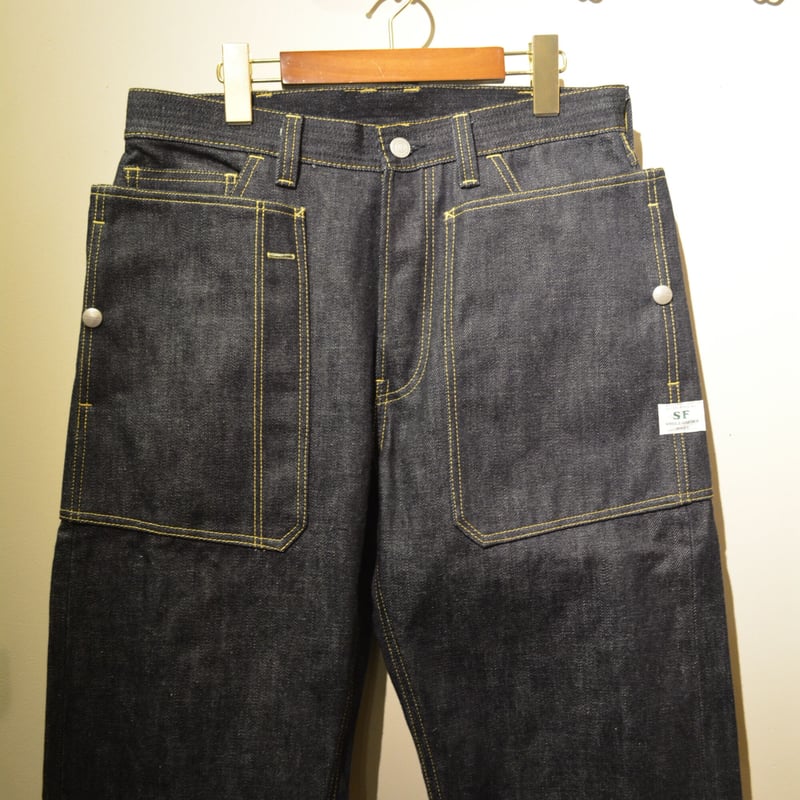 SASSAFRAS ‐Fall Leaf R Pants‐ (14oz rigid denim