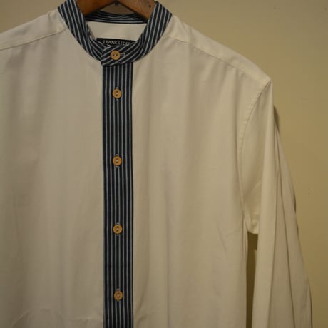 FrankLeder 20aw BAND COLLAR SHIRT