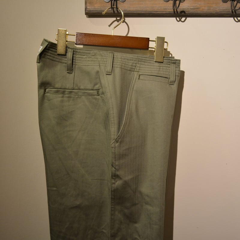 GQ2564◇SASSAFRAS : Sprayer Stream Pants◇ SASSAFRAS -sprayer stream pants‐OliveHBT | cred
