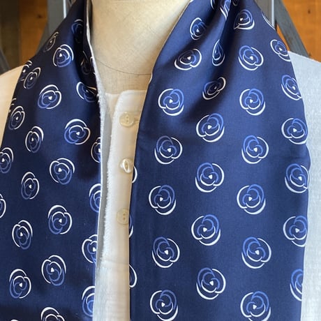kenneth field 2face scarf BARBERA/VINTAGE (NAVY/SAX)