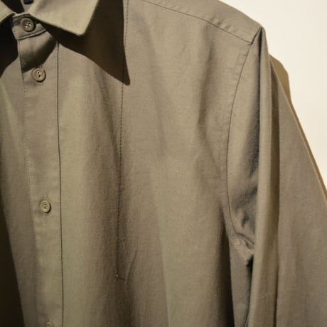 Frank Leder-bedlinenshirt- (OldStyle) OLIVE