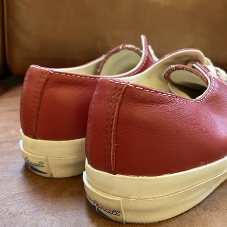 converse juck purcell (1990's RED Leather)  Mint Condition  made in USA  size US 8 (26.5㎝)