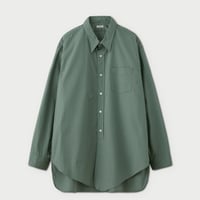 PHIGVEL‐MAKERS Co． -permanent- CLASSIC LONG DRESS SHIRT (SAGE GREEN)