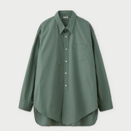 PHIGVEL‐MAKERS Co． -permanent- CLASSIC LONG DRESS SHIRT (SAGE GREEN)