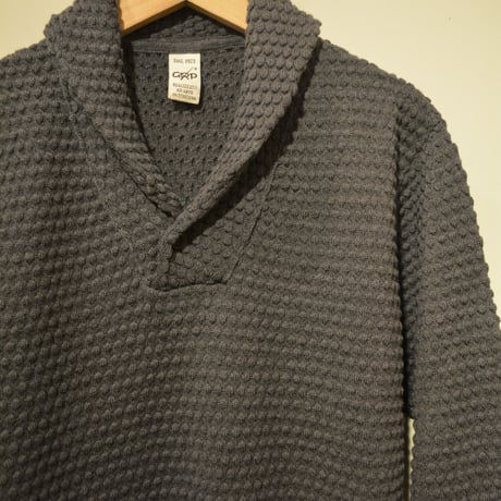 GRP‐spotknit‐shawlcollar(GRIGIO)