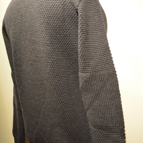GRP WAFFLEKNIT‐mediumweight‐ antracite (チャコールグレー)