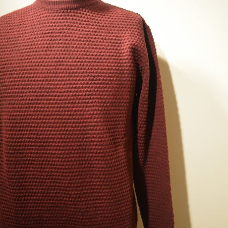 GRP crewneck “spotknit” BORDEAUX(ボルドー)