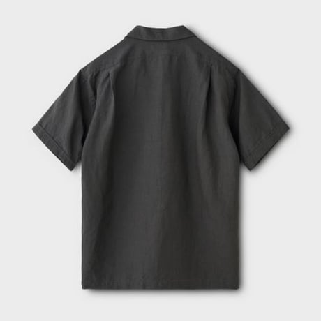 PHIGVEL‐MAKERS Co． Linen Safari SS Shirt(SEPIAGRAY)