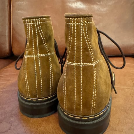 ZINTALA LINE-MAN BOOTS  material Special nubuck leather marron size UK8