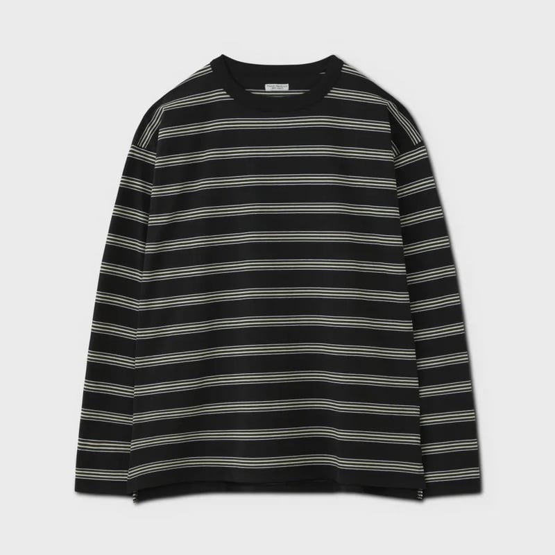 PHIGVEL‐MAKERS Co．Border Long Sleeve Top (graph