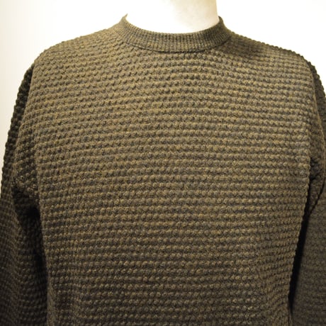 GRP crewneck “spotknit” VERDE(ダークグリーン)