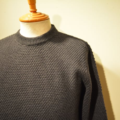 GRP WAFFLEKNIT‐mediumweight‐ antracite (チャコールグレー)