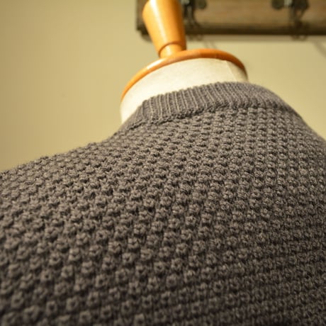 GRP WAFFLEKNIT‐mediumweight‐ grigio(ライトグレー)