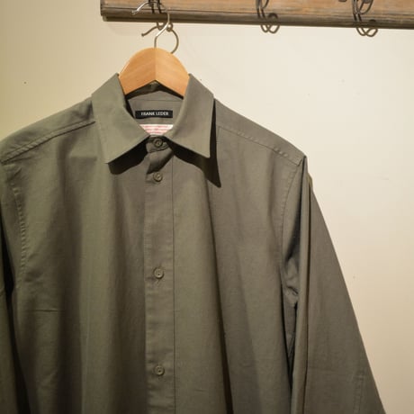 Frank Leder-bedlinenshirt- (OldStyle) OLIVE