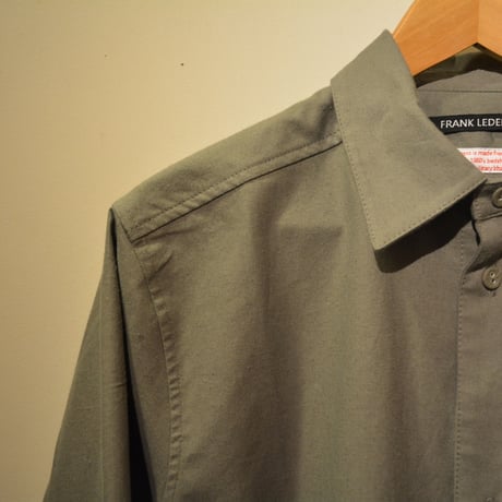 Frank Leder-bedlinenshirt- (OldStyle) OLIVE