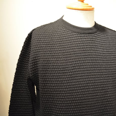 GRP crewneck “spotknit” NERO(ブラック)