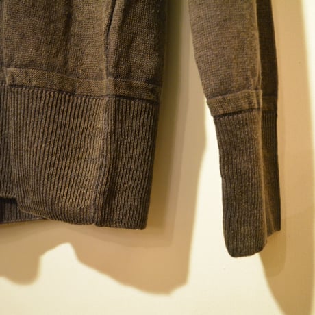 -grp- linen crew neck knit marrone
