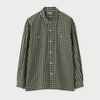 PHIGVEL‐MAKERS Co. 2026ss  PMAV-LS01  C/L PLAID LS SHIRTS (FOREST)