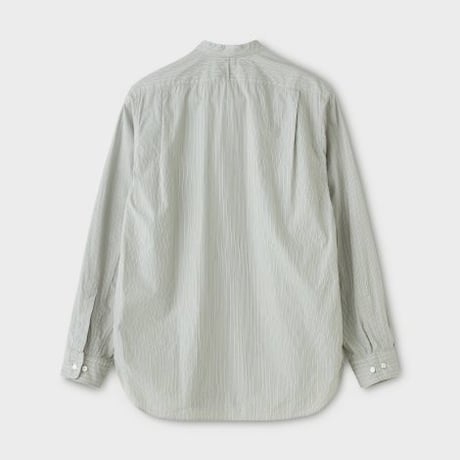 PHIGVEL‐MAKERS Co.  PMAK‐LS02 BAND COLLAR DRESS SHIRT -Stripe-