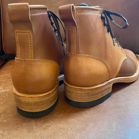 JULIAN BOOTS -Bowery- Made in USA  Horween natural color cordvan   size  US 7H
