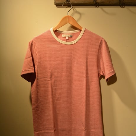 Merz b.Schwanen  半袖ボーダーカットソー　レッド