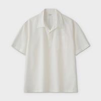 PHIGVEL‐MAKERS Co. CHAMBRAY PULLOVER SS SHIRT (OFF WHITE)