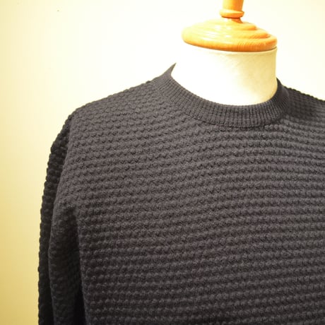 GRP crewneck ‐spotknit‐ BLU(ネイビー)