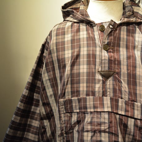kenneth field PONCHO ‐NYLON OXFORD BROWN-