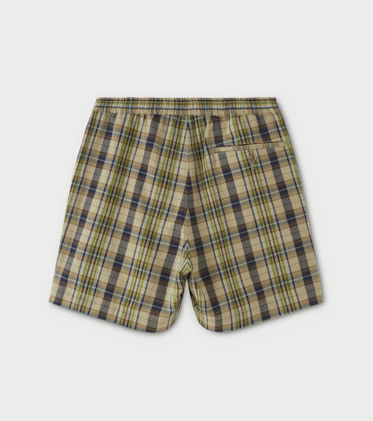 PHIGVEL‐MAKERS Co．MADRAS STRING SHORTS (beige×n