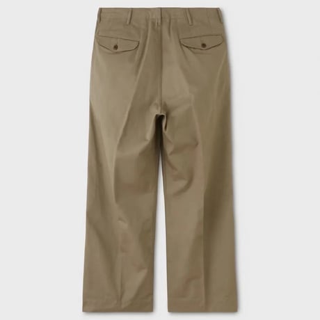 PHIGVEL‐MAKERS Co．Officer Trousers - Wide（khaki beige）