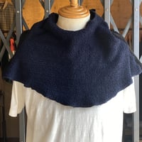 kenneth field hoody neck warmer 2tone NAVY/BLACK