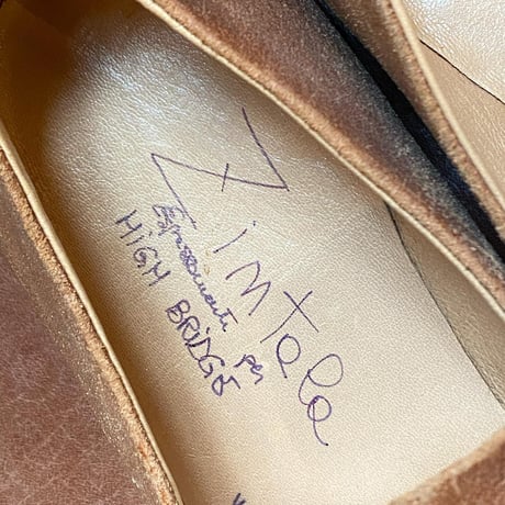 ZINTALA “ELASTICO”  Natural Vacchetta Leather  size  UK 7h＆8