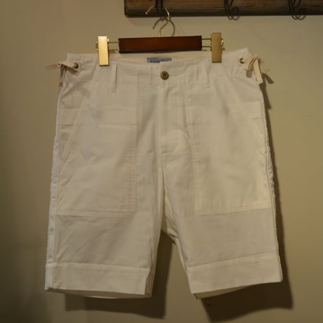 KENNETH FIELD CEREMONY Ⅱ SHORTS -LIPSTOP＆HBT(WHITE)-