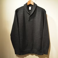 GRP  spotknit shawlcollar -ANTRACITE-
