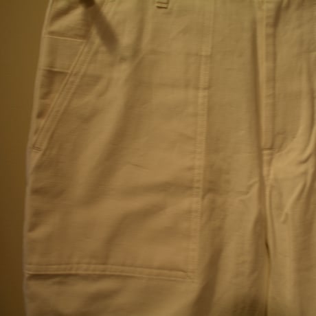 kenneth field -TURN UP SHORTS- LIPSTOP WHITE