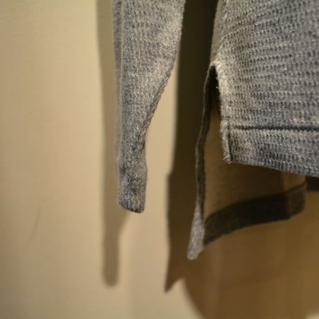kenneth field L/S POLO  ‐GRAY‐