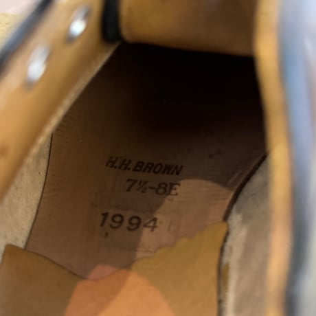 -DEADSTOCK-  Canadian Army Service Shoes  1994's M.H.BROWN  size 7H -８E / 8H E