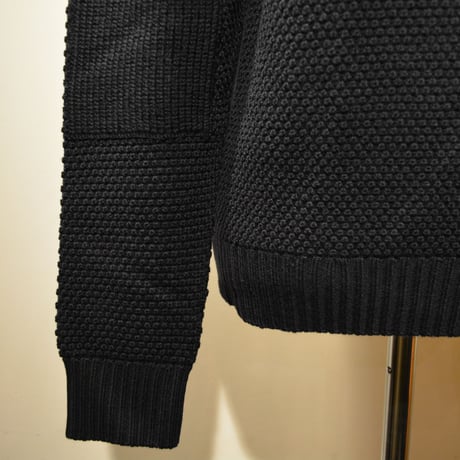 GRP WAFFLEKNIT‐mediumweight‐ blu notte (ネイビー)