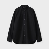 PHIGVEL‐MAKERS Co．PM-LS02 / BAND COLLAR DRESS SHIRT (GRAPHITE)