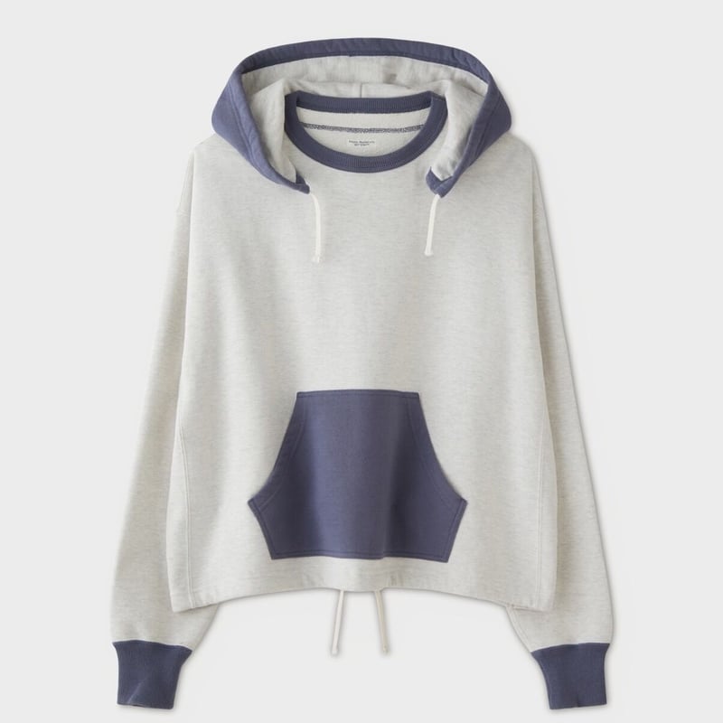 PHIGVEL‐MAKERS Co．ATTACHED HOODIE (oatmeal×purp