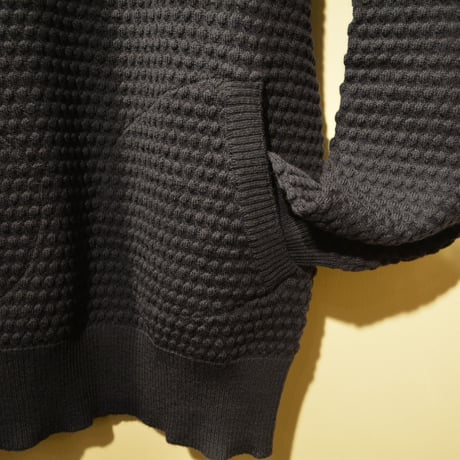 GRP  spotknit shawlcollar -BLU-