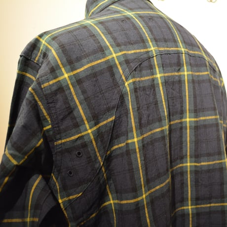 SASSAFRAS ‐green thunb shirt‐ tartan check (GREEN)