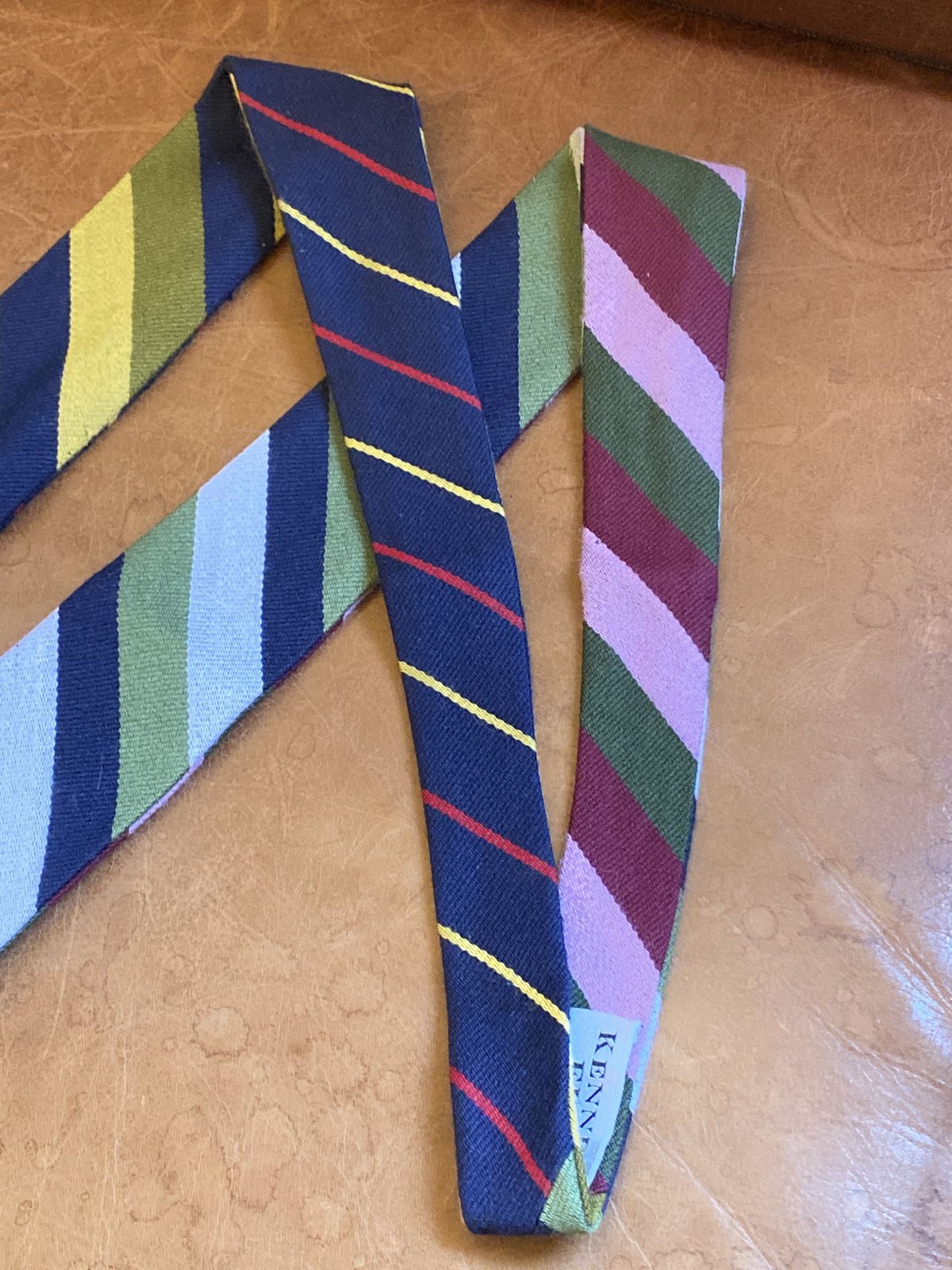 KENNETH FIELD ケネスフィールド 4face tie kenneth field 4Face tie LEAF&PEACE New LARGE ve