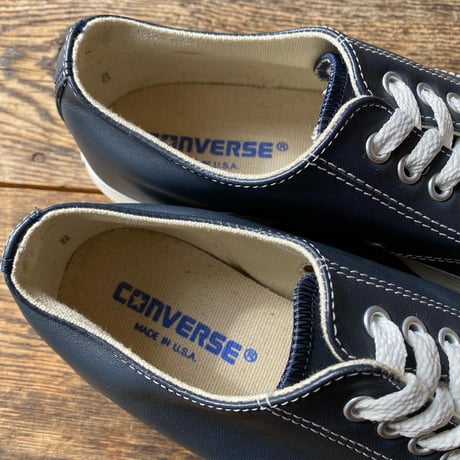 converse juck purcell (1990's deadstock navy leather) size US 8 (26.5㎝)