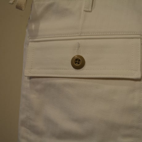 KENNETH FIELD CEREMONY Ⅱ SHORTS -LIPSTOP＆HBT(WHITE)-