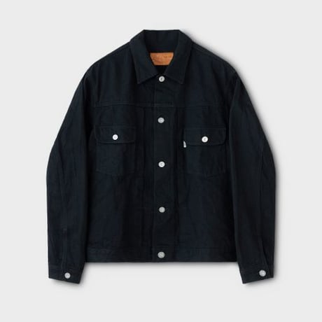 PHIGVEL‐MAKERS Co. PM300BK CLASSIC BLACK JEAN JACKET (Black)