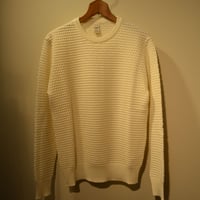 GRP  spotknit crew neck -PANNA-